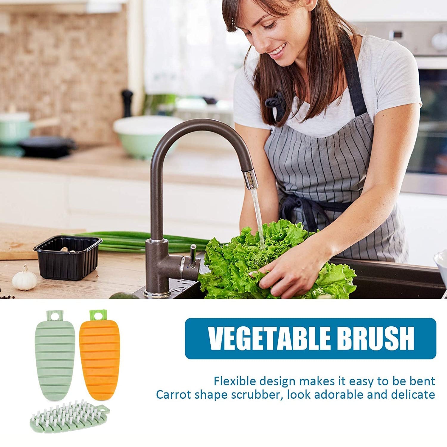 Plastic Fruit & Vegetable Brush (1 Pc) Plastic Fruit & Vegetable Brush (1 Pc)